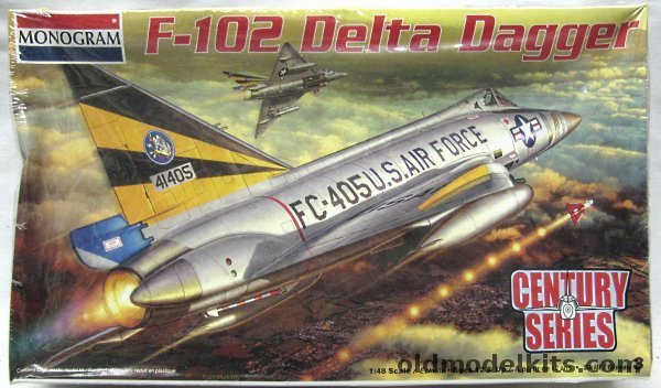 Monogram 1/48 F-102 Delta Dagger - Century Series Issue, 85-5518 plastic model kit